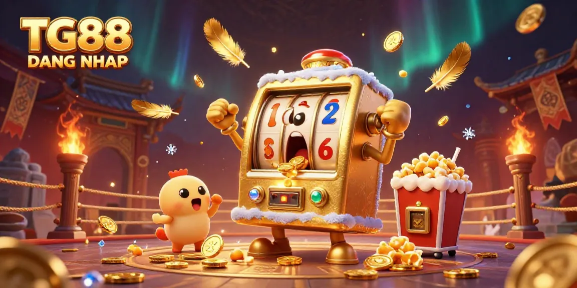 Experience exhilarating wins at TG88 DANG NHAP with a lively 3D slot machine jackpot celebration.